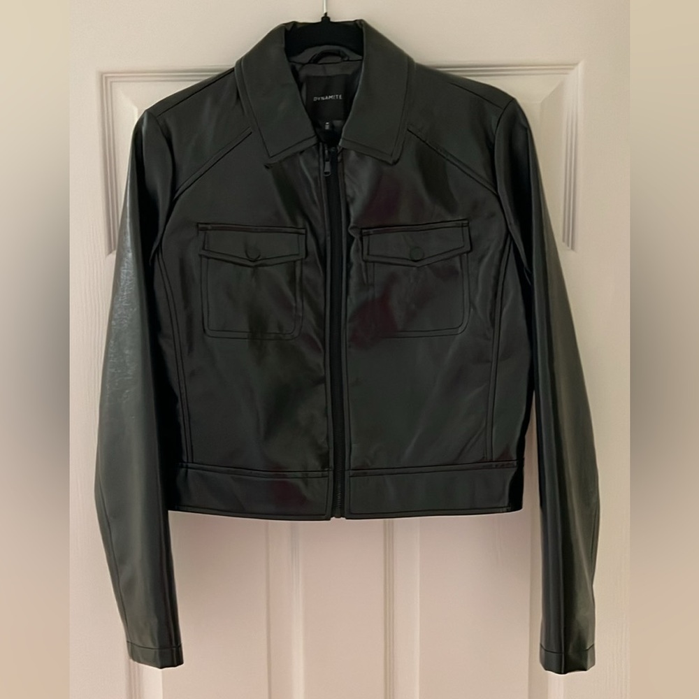 Dynamite Black Leather Jacket
